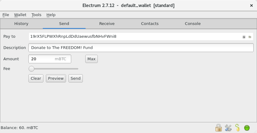 Bitcoin On Fedora With Electrum Fedora Magazine - 