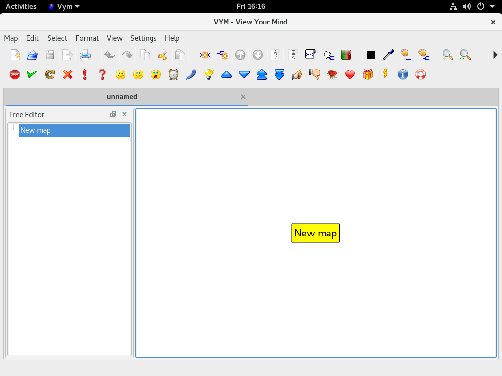 vym welcome screen Mind Mapping Tool