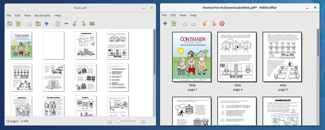 Screenshot of PDF Mod and PDF Shuffler